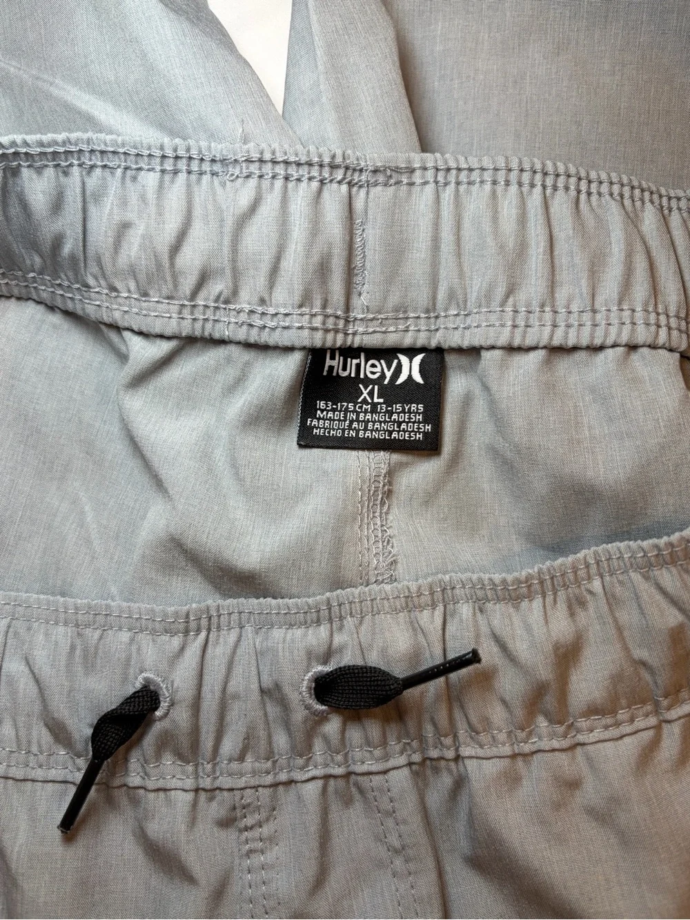 Hurley Light Blue Kids Boys Swim Trunks with Drawcord